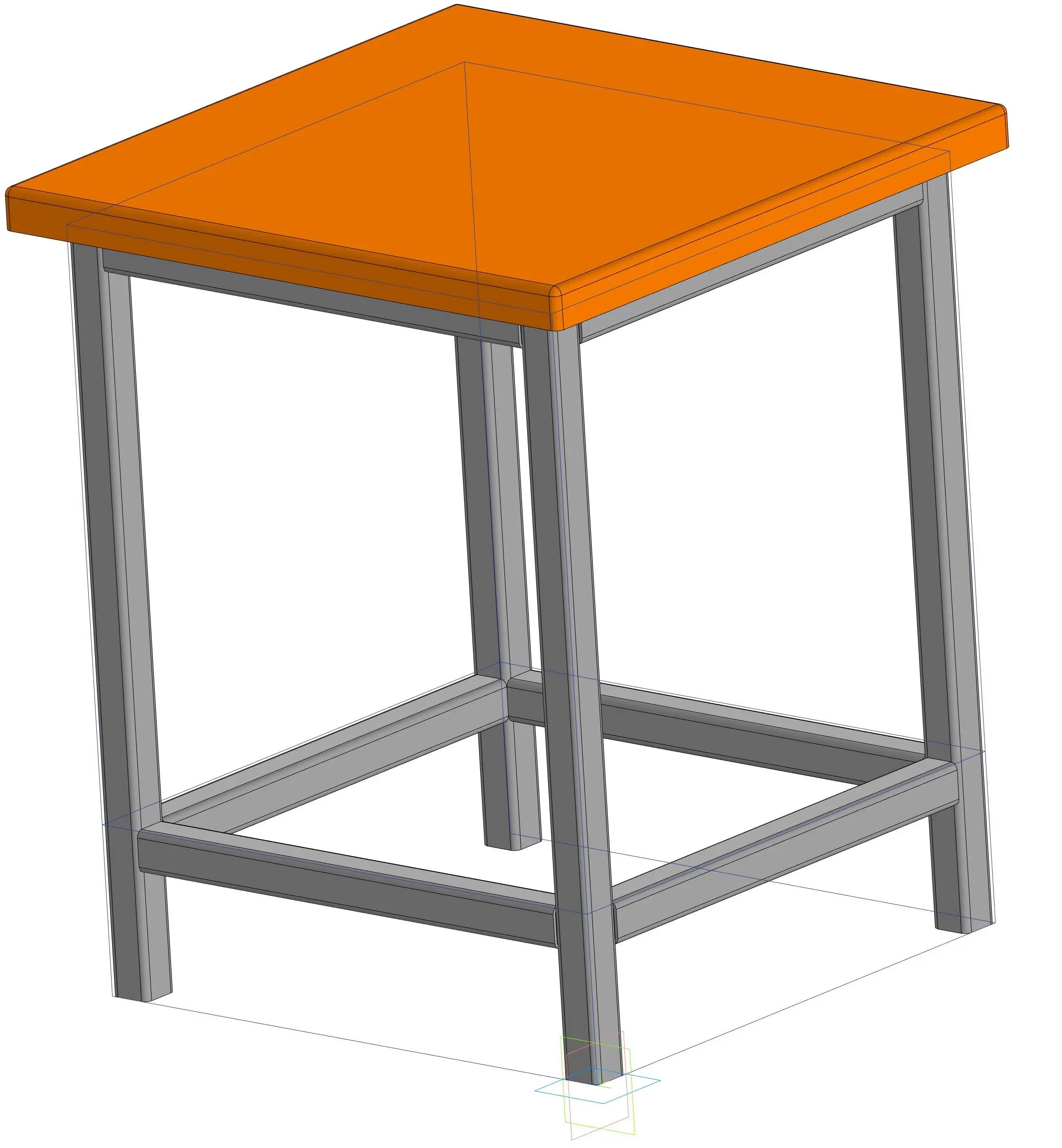 3D-модель площадки для обслуживания завода